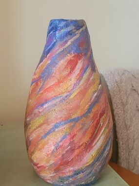 Handcrafted Paper Clay Vase